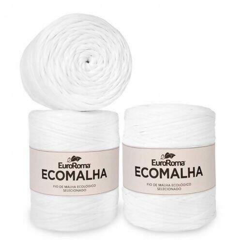 Fio de Malha EuroRoma Ecomalha - Rolo c/ 140 mt Cor do Ecomalha:3000 - Tons de Branco