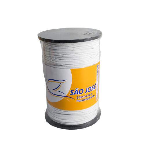 Elástico Roliço 1,0 mm Colombe Ref. 02R - Peça c/ 100 mt Cor do Elástico Roliço :01 Branco