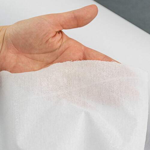 Entretela Tecido de Algodão Termocolante EAC 080 Branca - 1 Metro