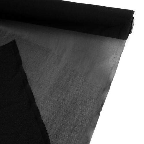Entretela Fralda Termocolante 100% Poliéster Preta - 1 Metro