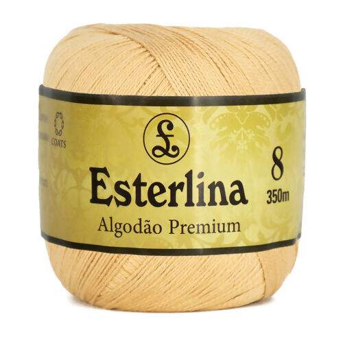 Linha Esterlina nº 8 - 350 mt Cor da Linha Libra Esterlina:0086 - Bege Escuro