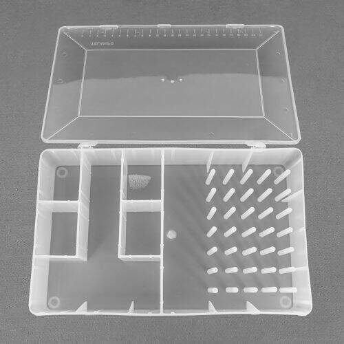 Estojo Plástico Transparente para Costura sem Alça 29,5x18,5x7 cm