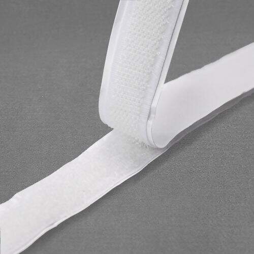 Fecho de Contato Velcro Adesivo 16 mm Luli - 1 Metro Cor:501 - Branco