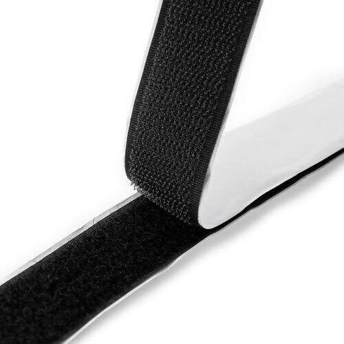 Fecho de Contato Velcro Adesivo 25mm Luli - 1 Metro Cor:Preto