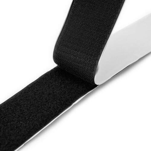 Fecho de Contato Velcro Adesivo 50mm Luli - 1 Metro Cor:580 - Preto