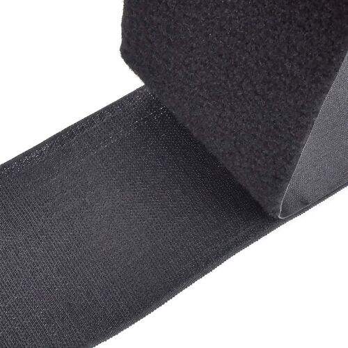 Fecho de Contato Velcro Costurável 100mm Luli - 1 Metro Cor:Preto