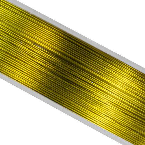 Fio de Cobre 0.3 mm Cabelo de Anjo - Rolo c/ 13,70 mt Cor:Ouro