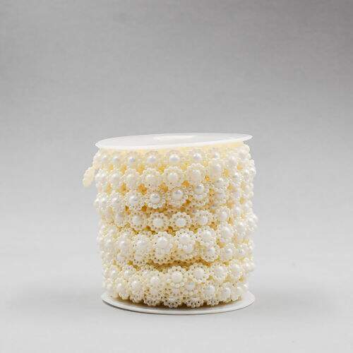 Fio Perolado Irisado Florzinha 10 mm - Peça c/ 10 mt