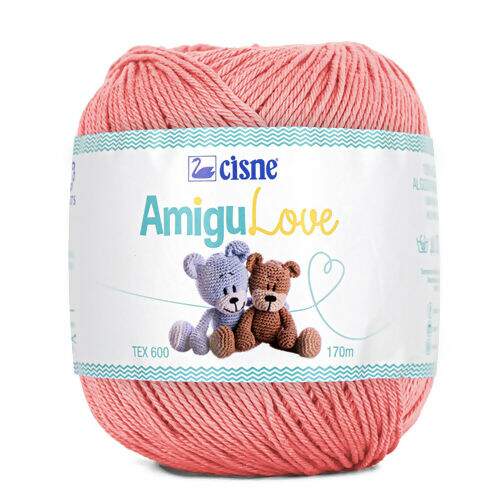 Fio AmiguLove Cisne - Novelo c/ 170 mt Cor do Fio Amigulove:0025 - Rosa Candy