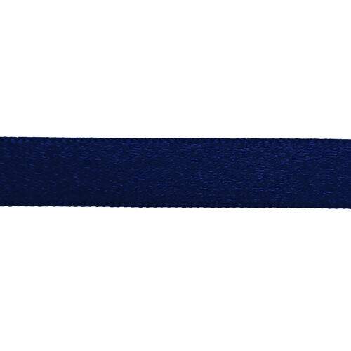 Fita de Cetim Progresso Nº 02 (10 mm) Face Simples - Peça c/ 50 mt Cor da Fita Progresso:0215 - Azul Marinho