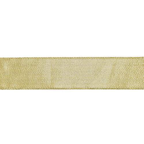 Fita Metalizada Progresso 38 mm M004 Cor Ouro - Peça c/ 10 mt