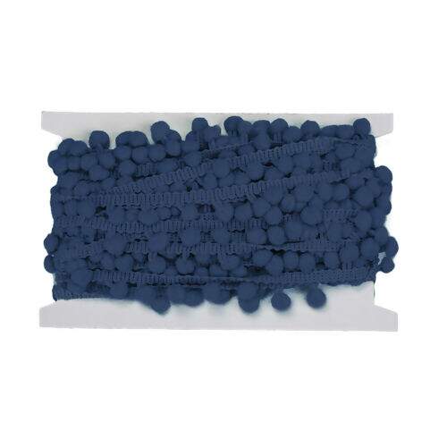 Fita Pompom Grelot 16mm Luli Peça com 10 mt Cor:Marinho