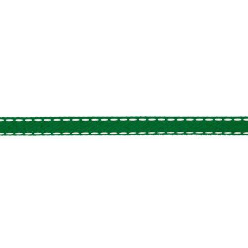 Fita de Sarja Progresso Pespontada Nº 02 (10 mm) Cor 217 Verde - Peça c/ 10 mt