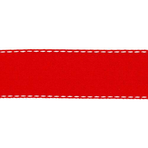 Fita de Sarja Progresso Pespontada Nº 09 (38 mm) Cor 209 Vermelho - Peça c/ 10 mt