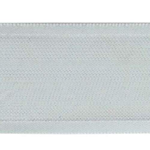 Fita de Voil com Ourela de Cetim 08 mm - Peça c/ 10 mt Cor da Fita Voal Najar:Cor 01 - Branco
