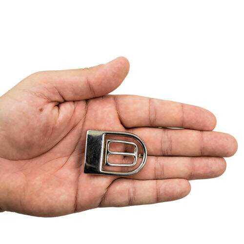 Fivela de Metal p/ Cinto Masculino Prata 30 mm - 1 Unidade