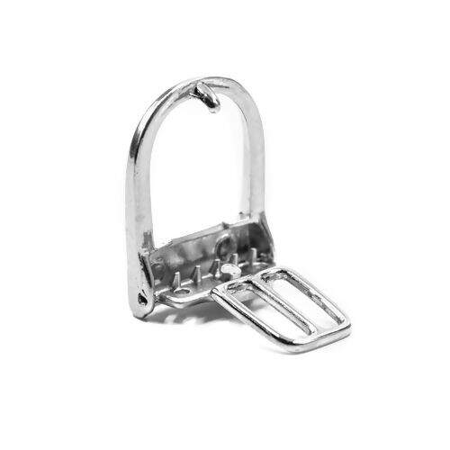 Fivela de Metal p/ Cinto Masculino Prata 30 mm - 1 Unidade