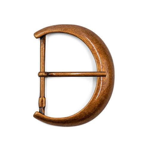 Fivela de Metal Meia Argola Cobre 60 mm - 1 Unidade