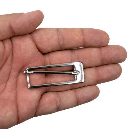 Fivela de Metal Retangular Prata 15 mm - 1 Unidade