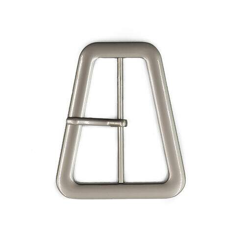 Fivela de Metal Triangular Fosca 50 mm - 1 Unidade Cor da Fivela:Prata