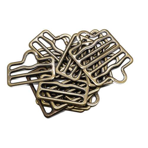 Fivela Chapa para Jardineira 50 mm - Ouro Velho 