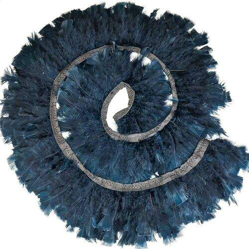 Fita Franja de Penas Coloridas 1,50m Comprimento