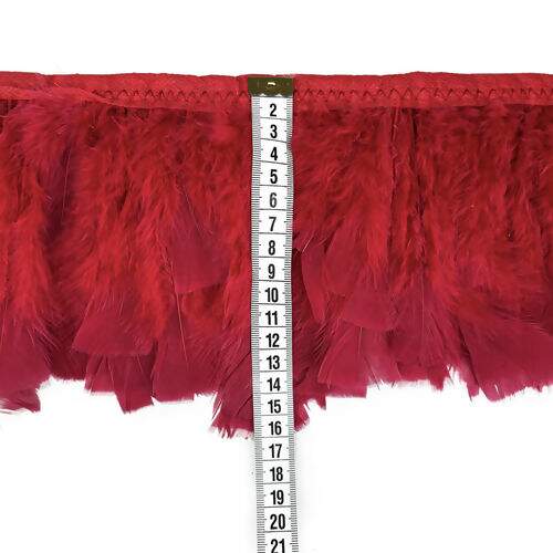 Fita Franja de Penas Coloridas 1,50m Comprimento