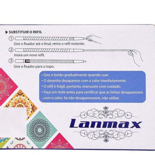 Kit Giz Mágico Panda Lanmax 3 Lapiseiras e 12 Refis