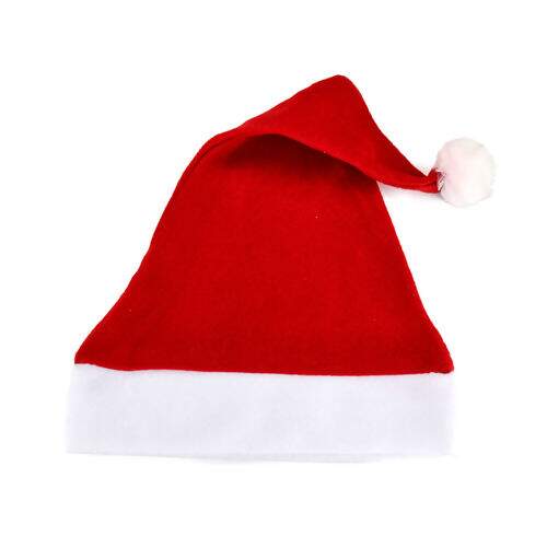 Gorro de Papai Noel de Veludo - 01 Unidade