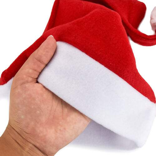 Gorro de Papai Noel de Veludo - 01 Unidade
