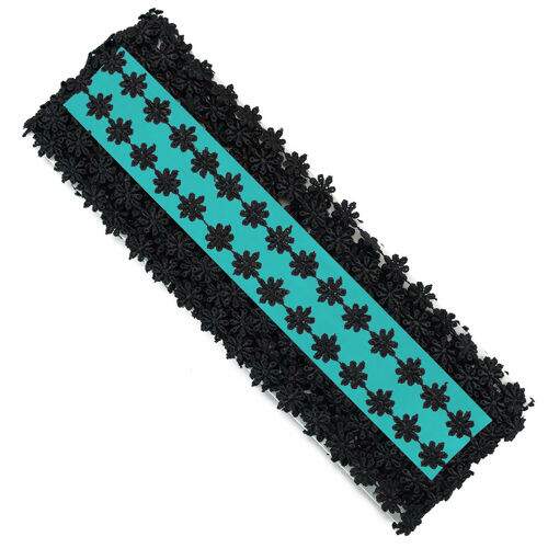 Renda Guipir 13 mm ArtePunto GP045 - Peça c/ 13,70 mt Cor:016 - Preto