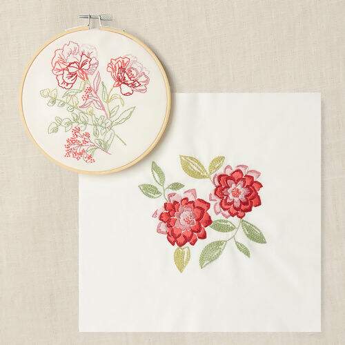 Kit Duo Bordado DMC Mindful Making Cravos Poéticos