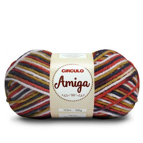 Lã Amiga 100 gr - Círculo Cor da Lã Amiga:9662