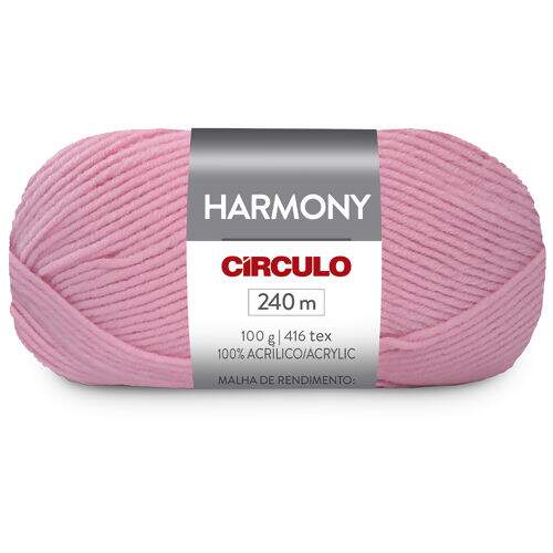 Lã Harmony 100 gr - Círculo Cor da Lã Harmony:3161 - Rosa Algodão