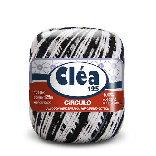 Linha Cléa 125 Mescla - Círculo Cor da Linha Cléa 125:9016 - Zebra