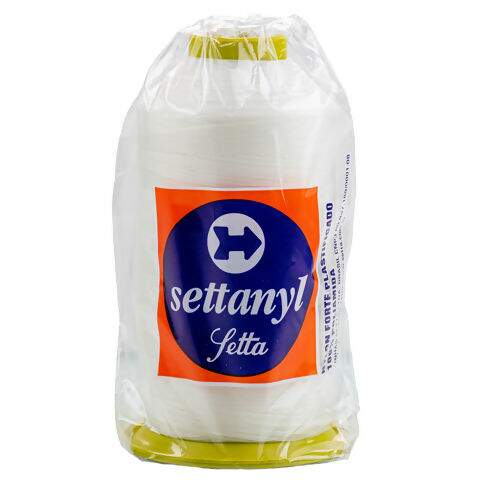 Linha Settanyl 60 Nylon Forte Plastificado Branca - Cone com 160 gr