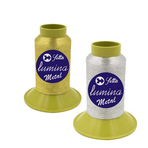 Linha Setta Lumina Metal para Bordar - Cone c/ 1.000 mt