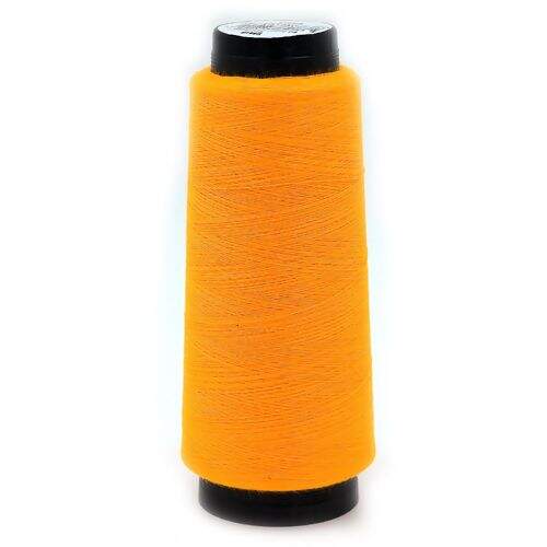 Linha para Costura Cores Fluorescente Resistente 120 Cores - Cone c/ 2.000 jardas Cor da Linha Resistente:004 - Laranja
