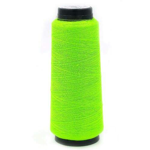 Linha para Costura Cores Fluorescente Resistente 120 Cores - Cone c/ 2.000 jardas Cor da Linha Resistente:027 - Verde Li