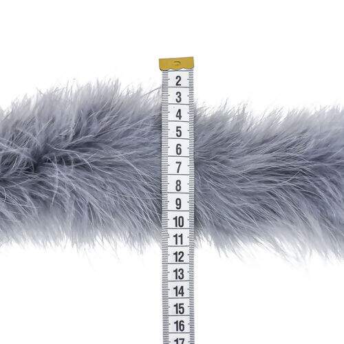 Marabu de Pluma Luxo Cinza 1 Unidade