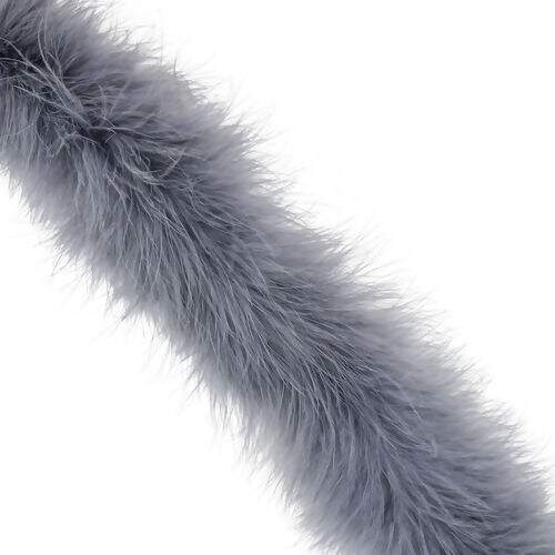 Marabu de Pluma Luxo Cinza 1 Unidade