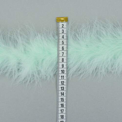 Marabu de Pluma Luxo Verde Água 1 Unidade