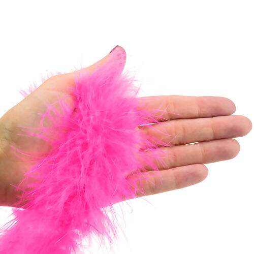Marabu de Pena Natural 8g com 1,50m de Comprimento - Unidade Cor:Rosa Médio