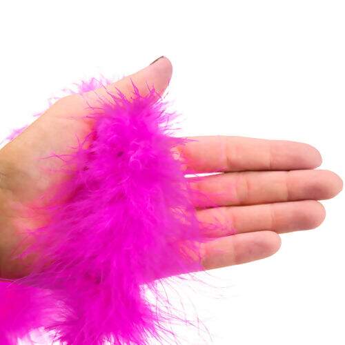 Marabu de Pena Natural 8g com 1,50m de Comprimento - Unidade Cor:Pink