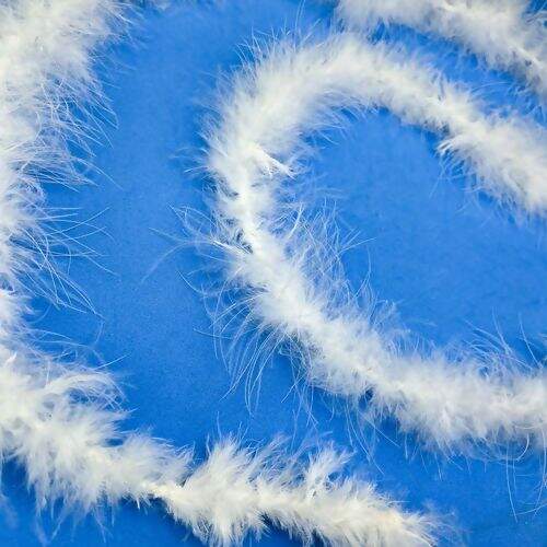 Marabu de Pena Natural 8g com 1,50m de Comprimento - Unidade