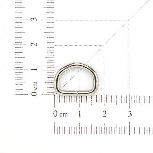 Meia Argola 13 mm Niquelada - Pct c/ 10 unidades