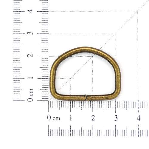 Meia Argola 25 mm Ouro Velho - Pct c/ 10 unidades