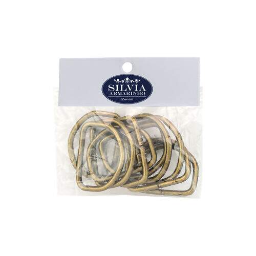 Meia Argola 25 mm Ouro Velho - Pct c/ 10 unidades