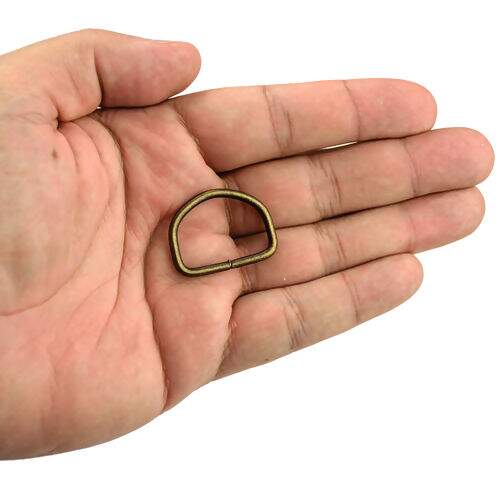Meia Argola 25 mm Ouro Velho - Pct c/ 10 unidades