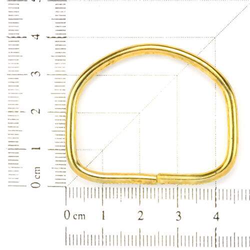 Meia Argola 38 mm Dourada - Pct c/ 10 unidades